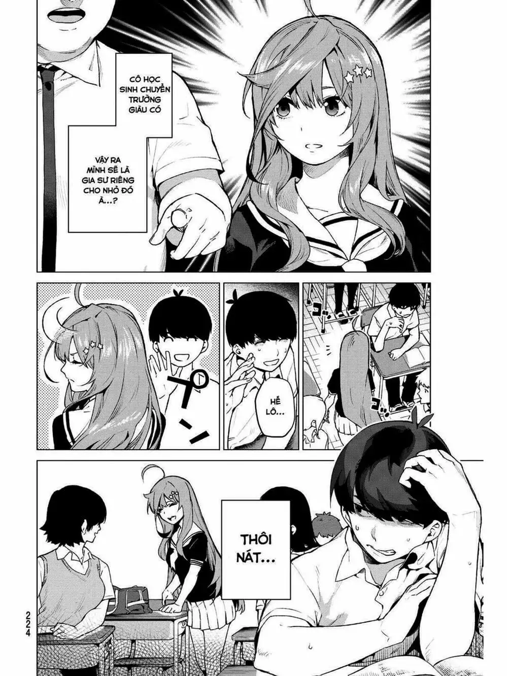 Truyện Tranh Nhà Có 5 Nàng Dâu - Gotoubun No Hanayome trang 6