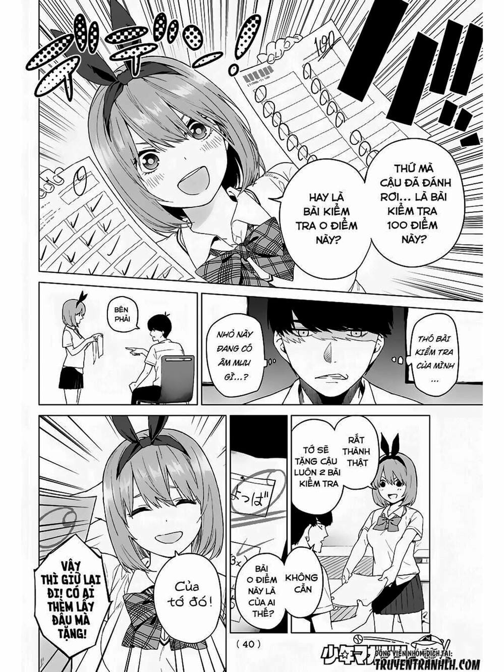 Truyện Tranh Nhà Có 5 Nàng Dâu - Gotoubun No Hanayome trang 6