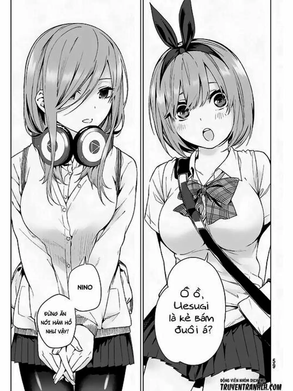 Truyện Tranh Nhà Có 5 Nàng Dâu - Gotoubun No Hanayome trang 6