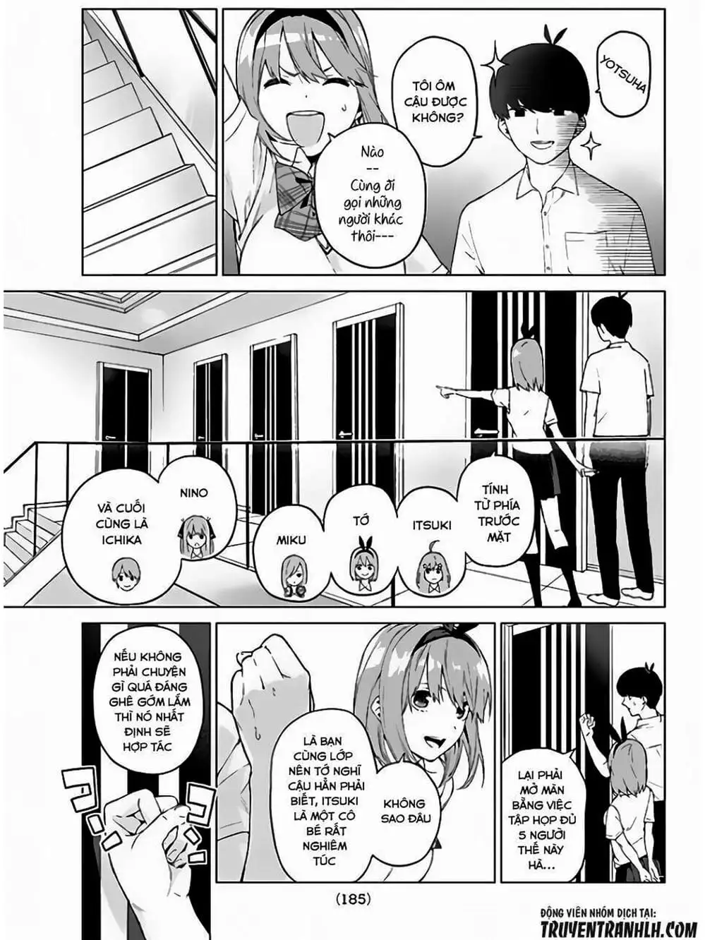 Truyện Tranh Nhà Có 5 Nàng Dâu - Gotoubun No Hanayome trang 6