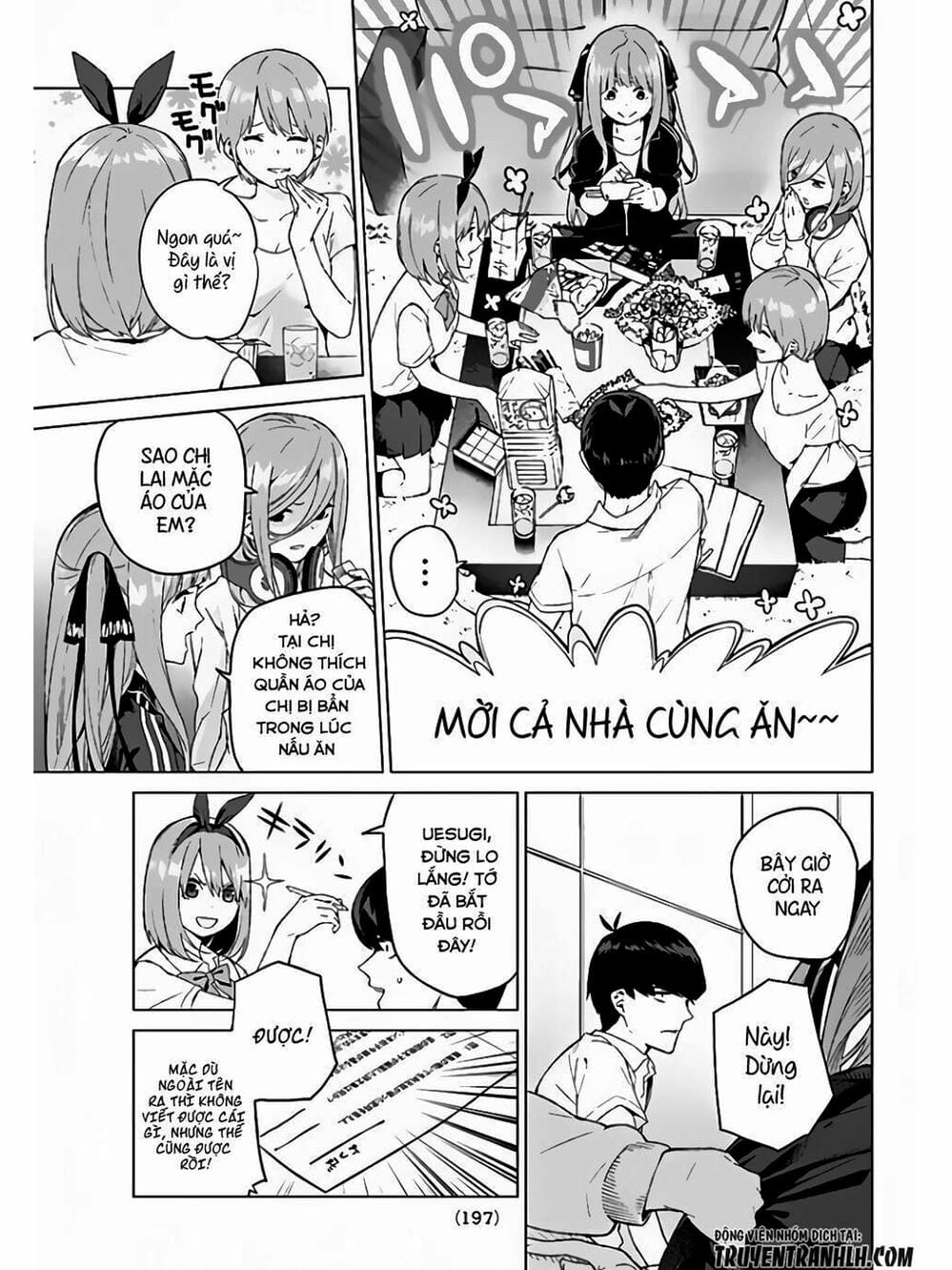 Truyện Tranh Nhà Có 5 Nàng Dâu - Gotoubun No Hanayome trang 6