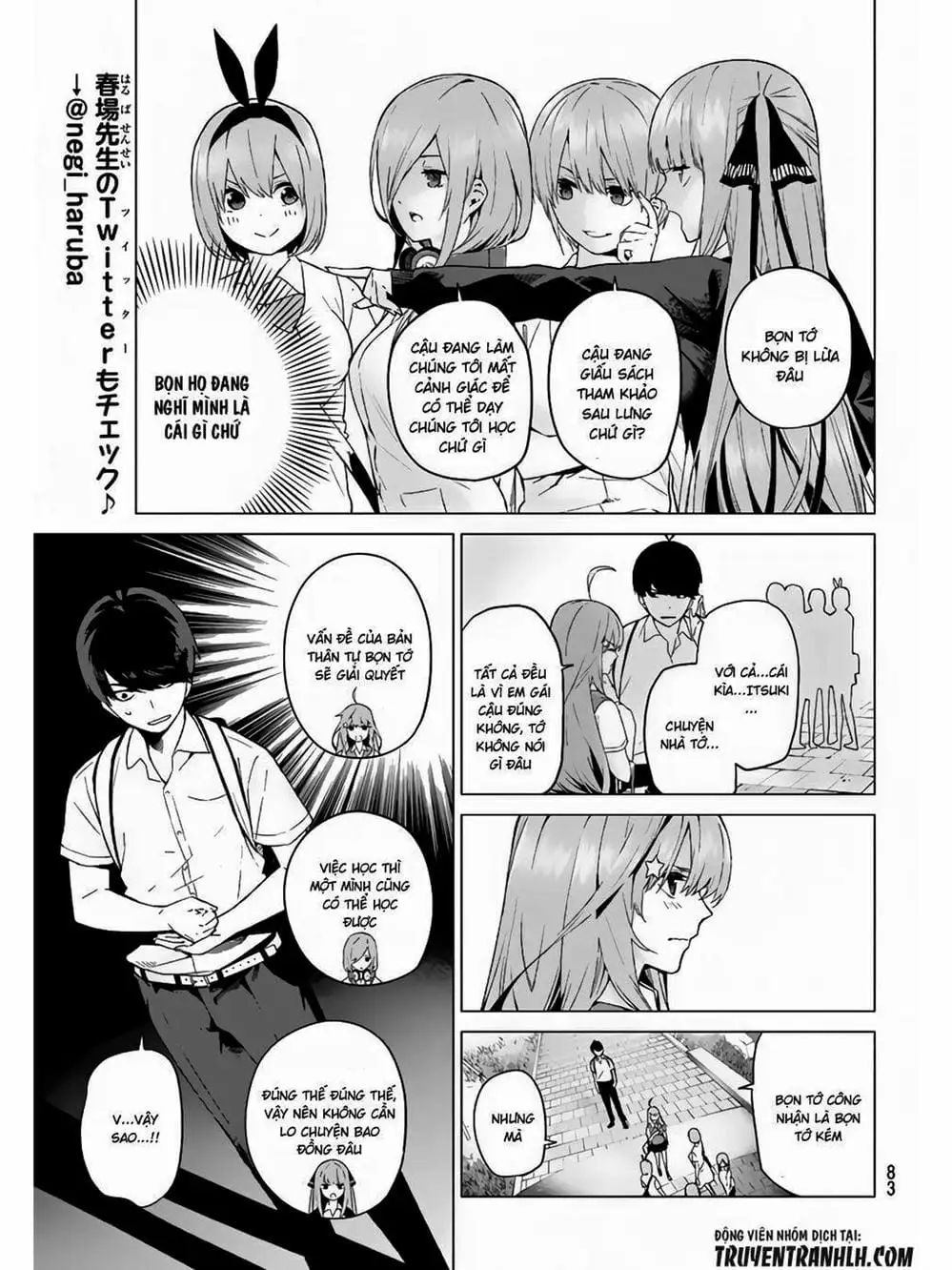 Truyện Tranh Nhà Có 5 Nàng Dâu - Gotoubun No Hanayome trang 6