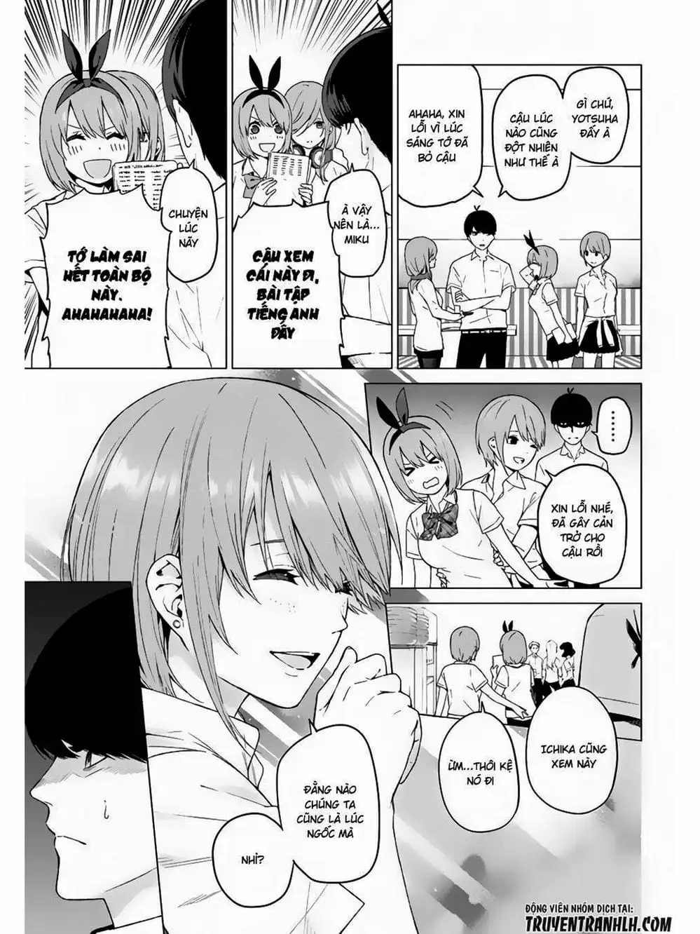 Truyện Tranh Nhà Có 5 Nàng Dâu - Gotoubun No Hanayome trang 6