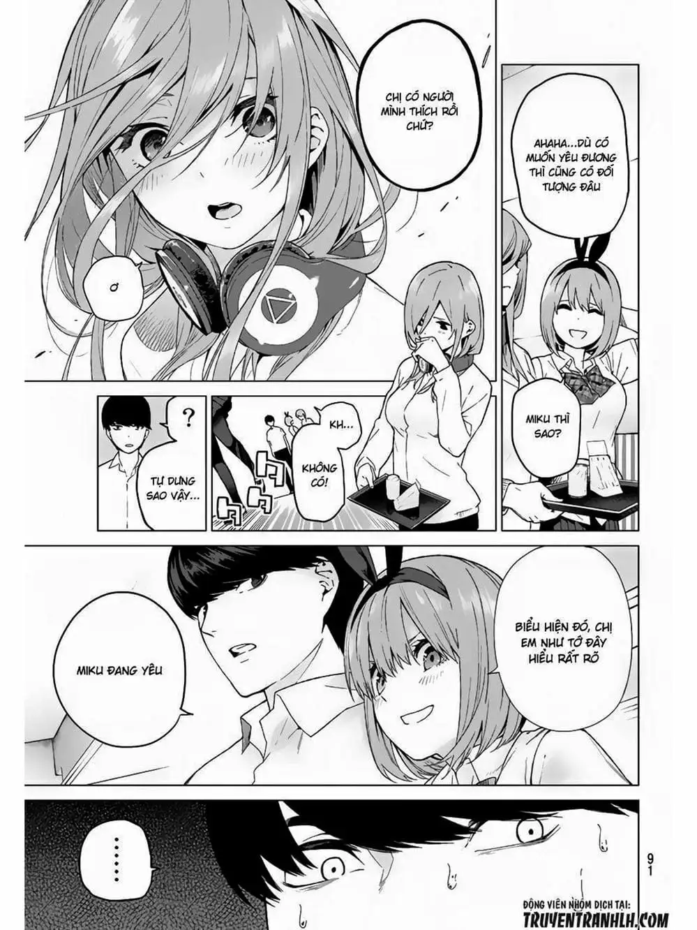 Truyện Tranh Nhà Có 5 Nàng Dâu - Gotoubun No Hanayome trang 6