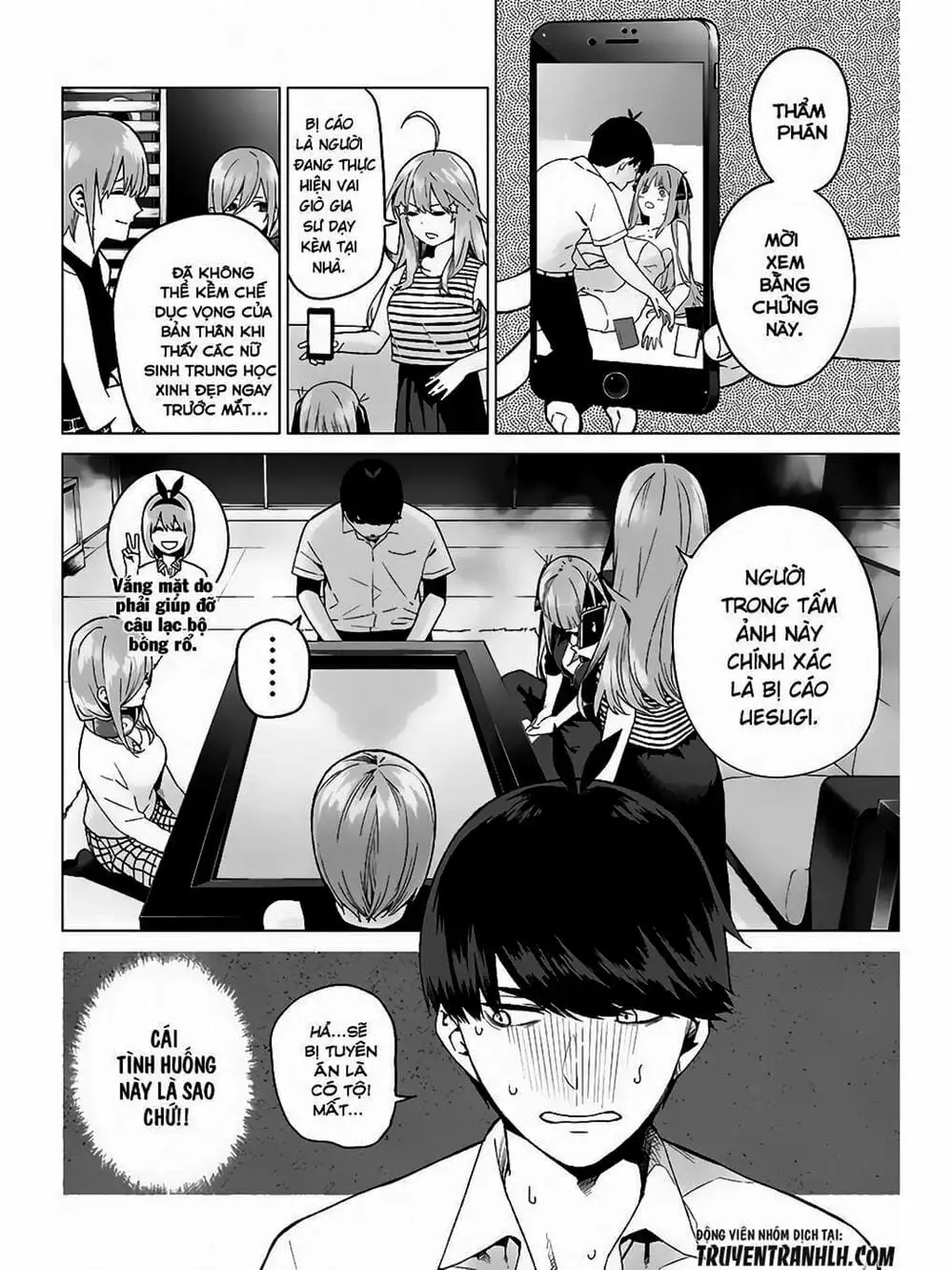 Truyện Tranh Nhà Có 5 Nàng Dâu - Gotoubun No Hanayome trang 6