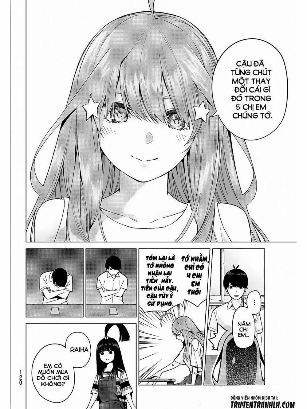 Truyện Tranh Nhà Có 5 Nàng Dâu - Gotoubun No Hanayome trang 6