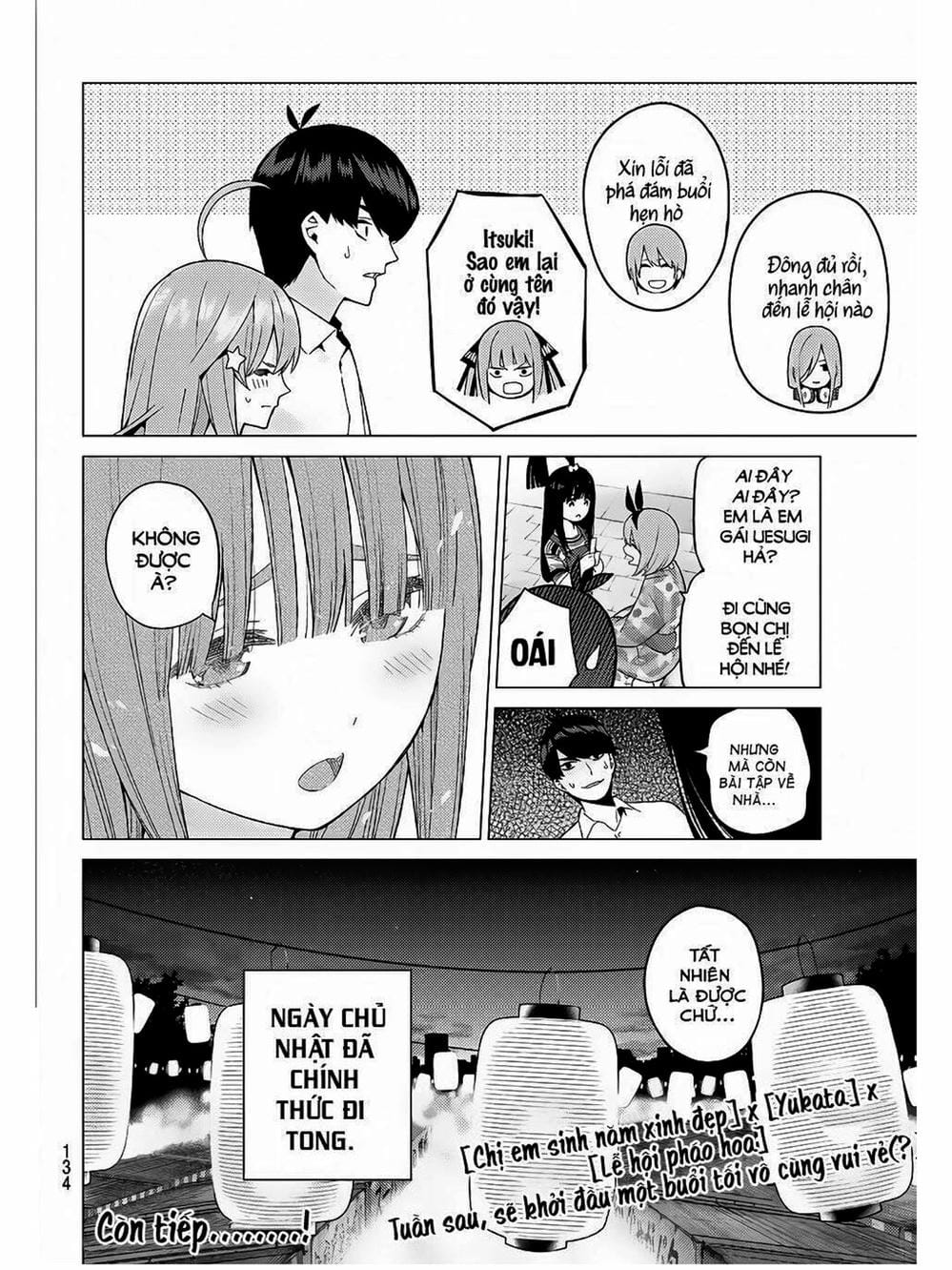 Truyện Tranh Nhà Có 5 Nàng Dâu - Gotoubun No Hanayome trang 6