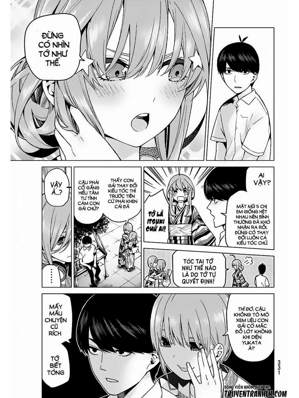 Truyện Tranh Nhà Có 5 Nàng Dâu - Gotoubun No Hanayome trang 6