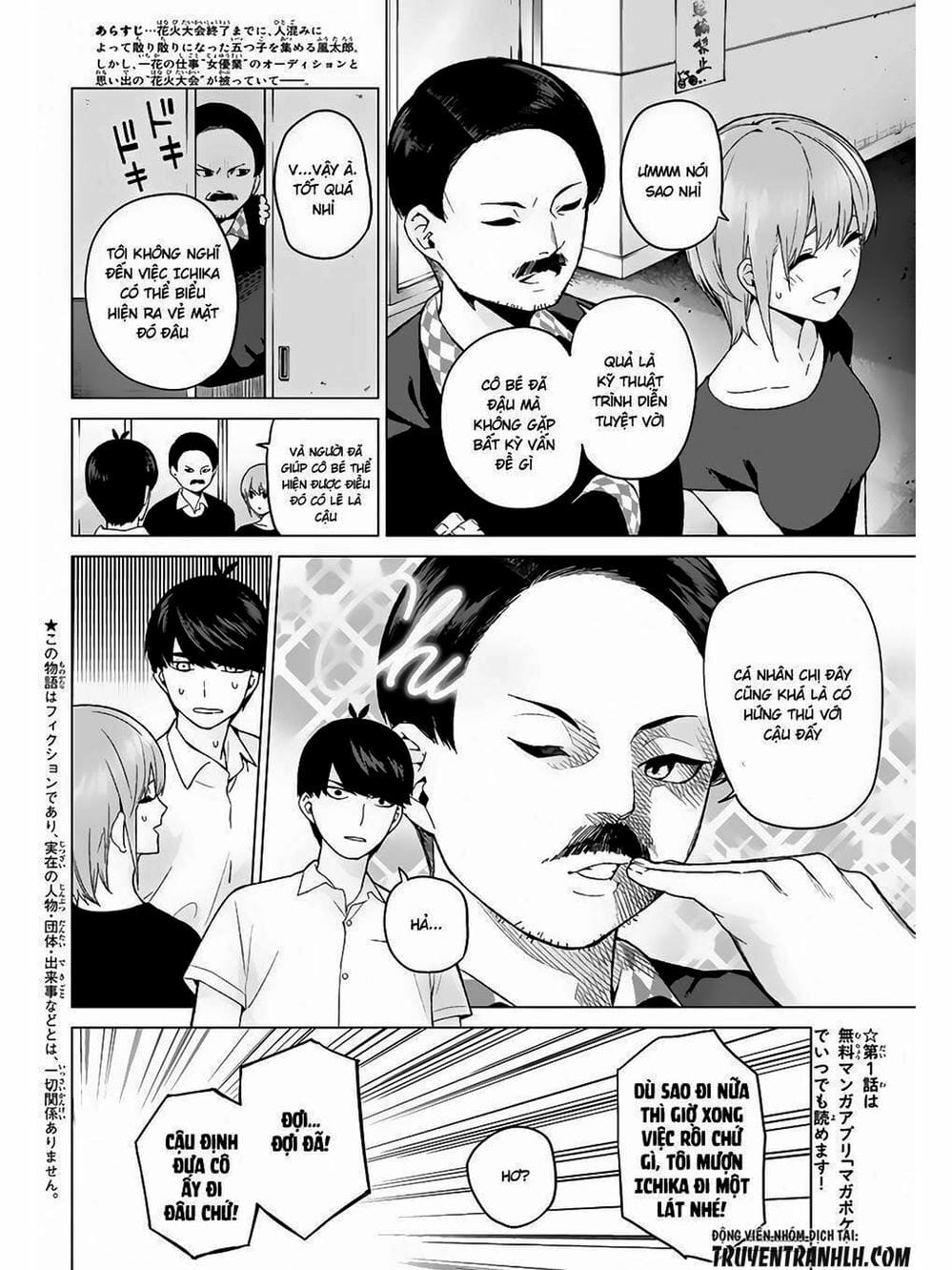 Truyện Tranh Nhà Có 5 Nàng Dâu - Gotoubun No Hanayome trang 6