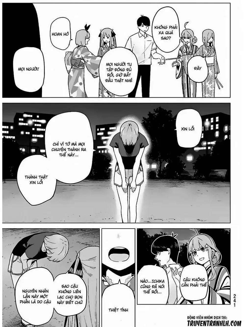 Truyện Tranh Nhà Có 5 Nàng Dâu - Gotoubun No Hanayome trang 6