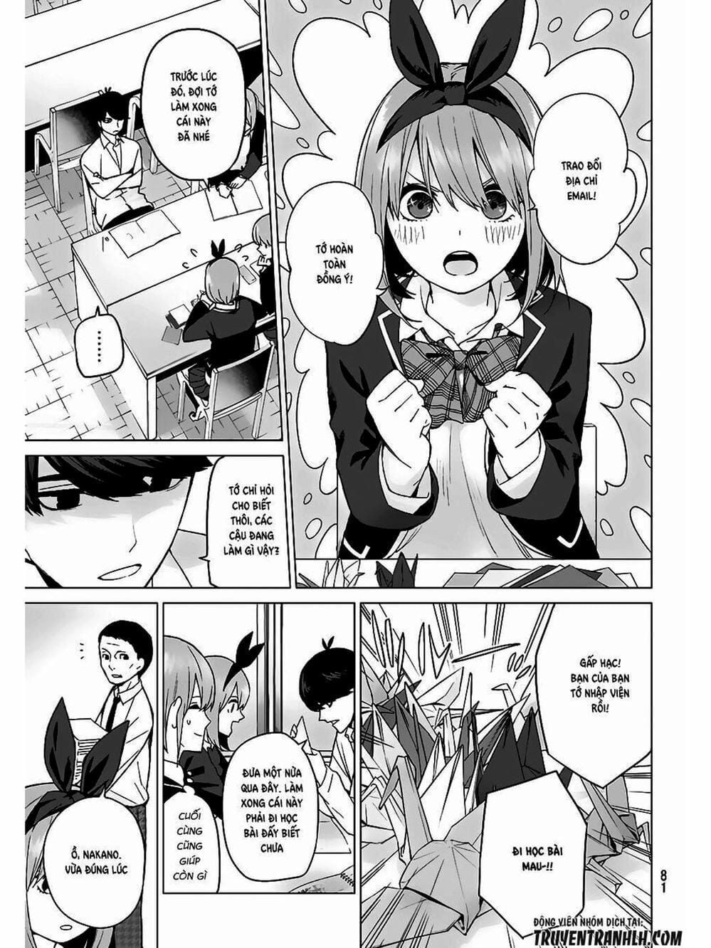 Truyện Tranh Nhà Có 5 Nàng Dâu - Gotoubun No Hanayome trang 6