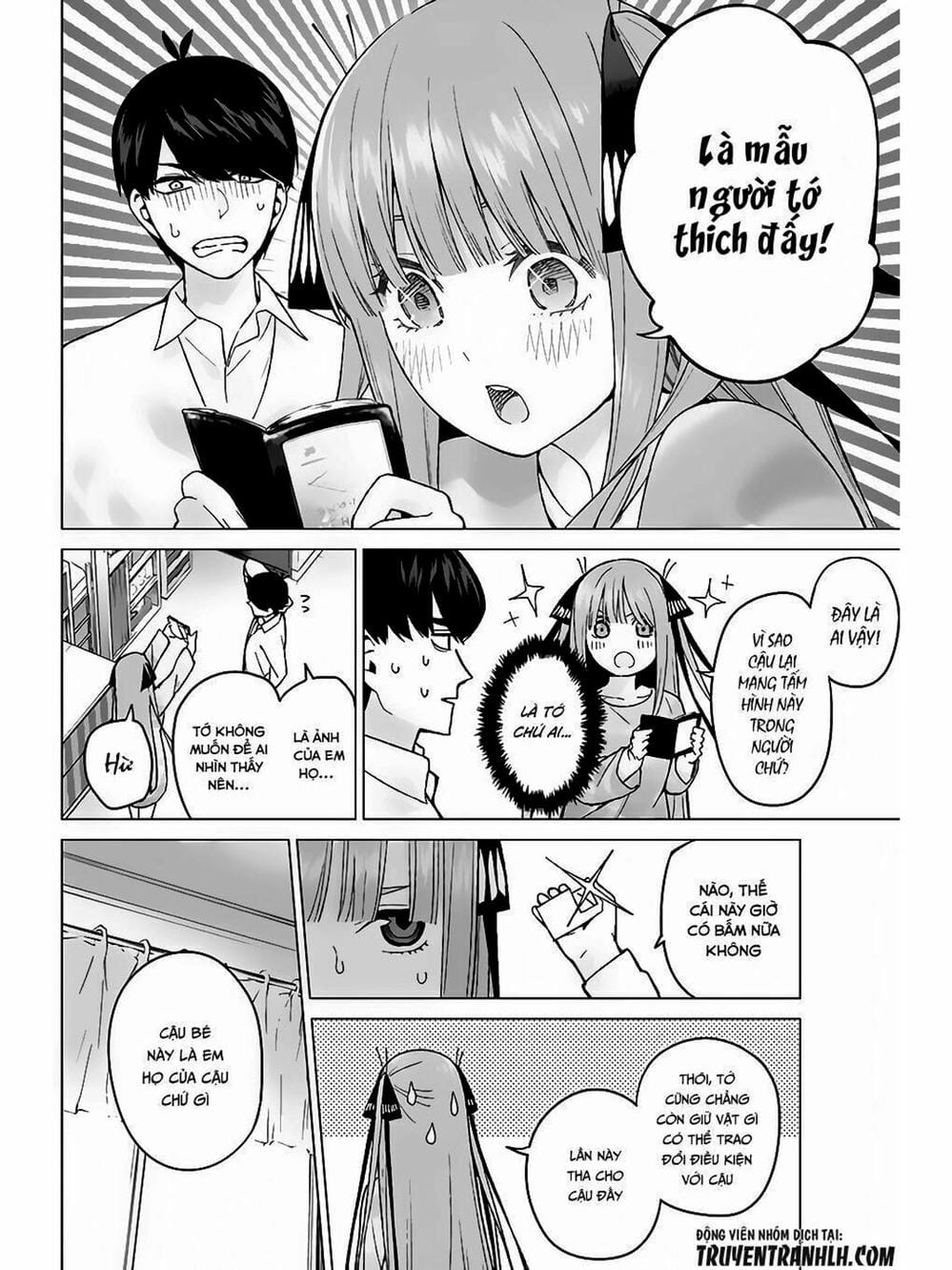 Truyện Tranh Nhà Có 5 Nàng Dâu - Gotoubun No Hanayome trang 6