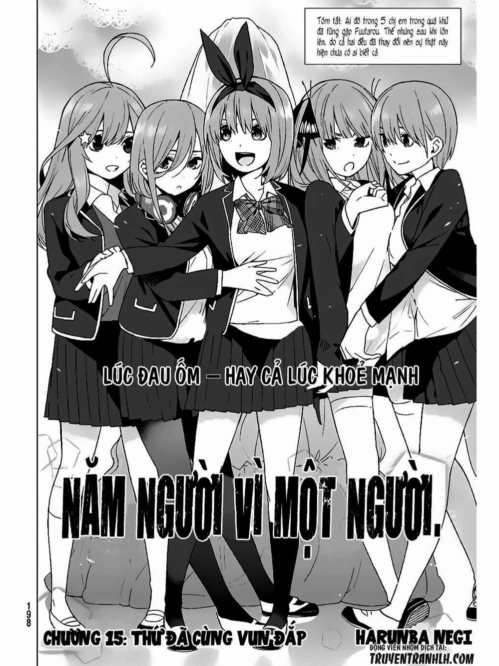Truyện Tranh Nhà Có 5 Nàng Dâu - Gotoubun No Hanayome trang 6