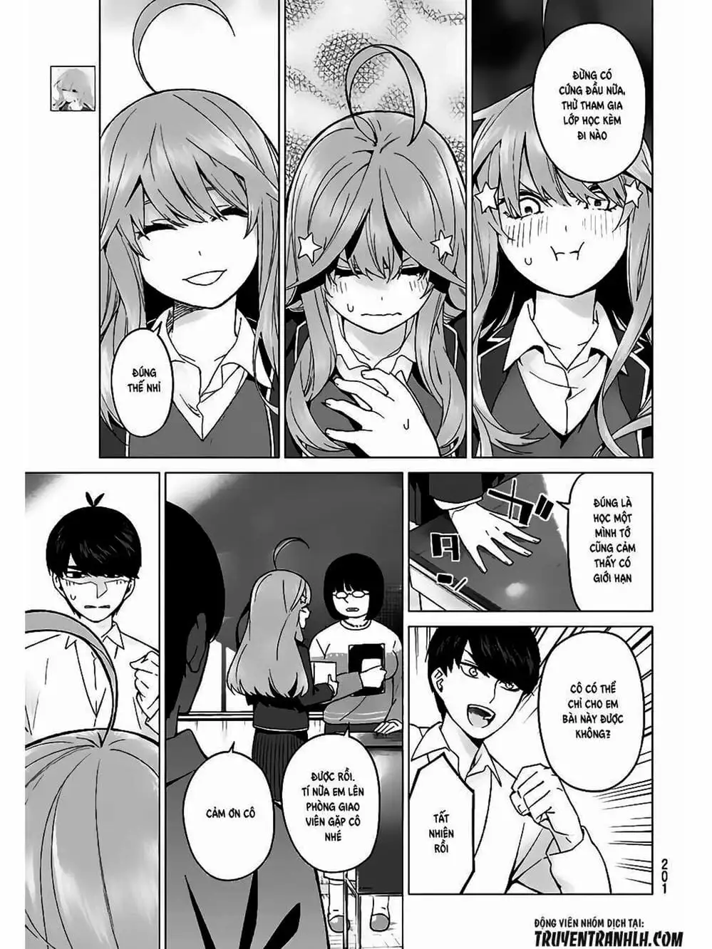 Truyện Tranh Nhà Có 5 Nàng Dâu - Gotoubun No Hanayome trang 6