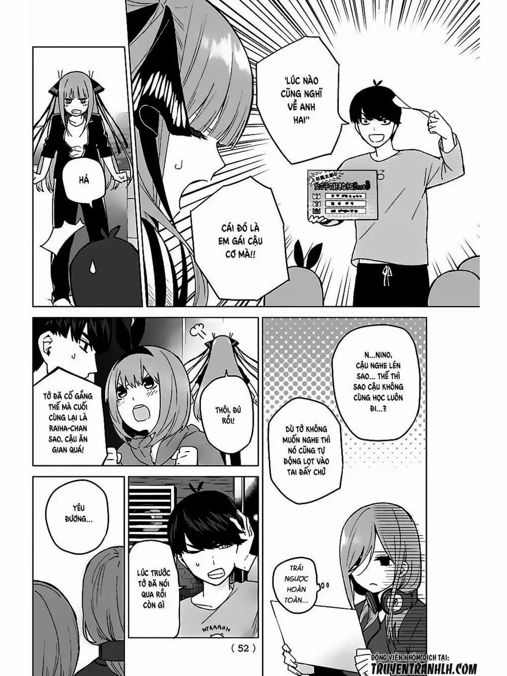 Truyện Tranh Nhà Có 5 Nàng Dâu - Gotoubun No Hanayome trang 6