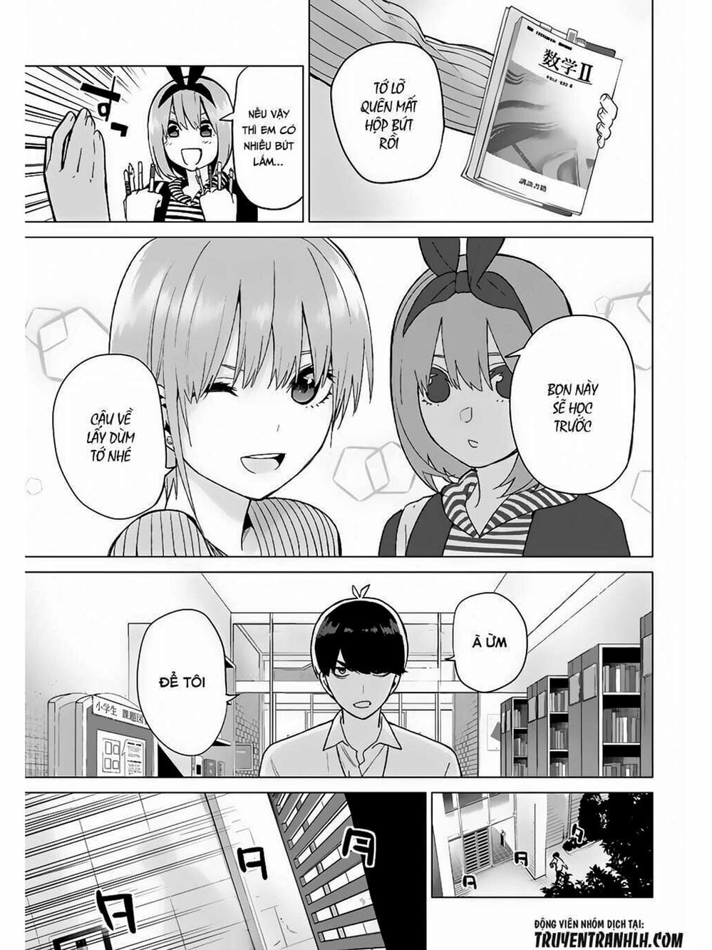 Truyện Tranh Nhà Có 5 Nàng Dâu - Gotoubun No Hanayome trang 6