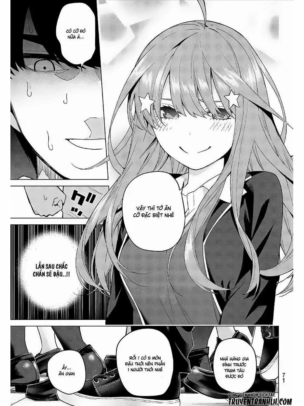 Truyện Tranh Nhà Có 5 Nàng Dâu - Gotoubun No Hanayome trang 6