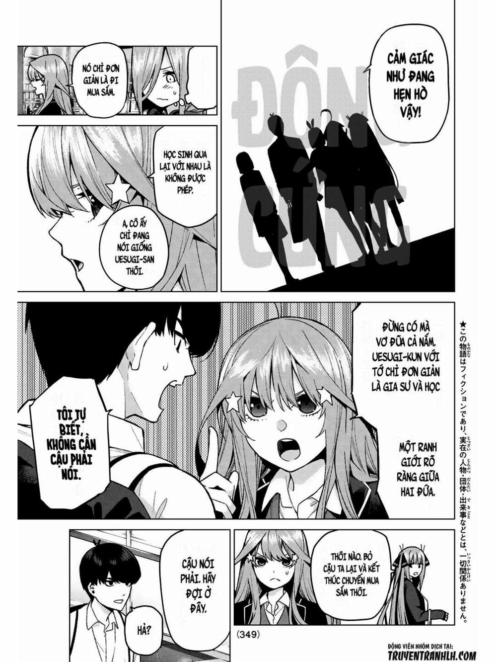 Truyện Tranh Nhà Có 5 Nàng Dâu - Gotoubun No Hanayome trang 6