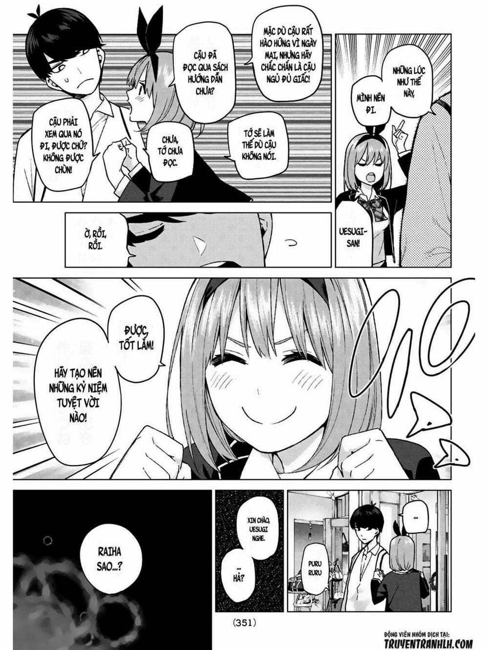 Truyện Tranh Nhà Có 5 Nàng Dâu - Gotoubun No Hanayome trang 6