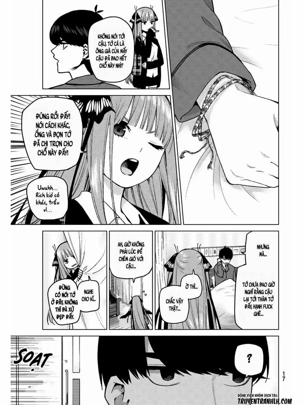 Truyện Tranh Nhà Có 5 Nàng Dâu - Gotoubun No Hanayome trang 6