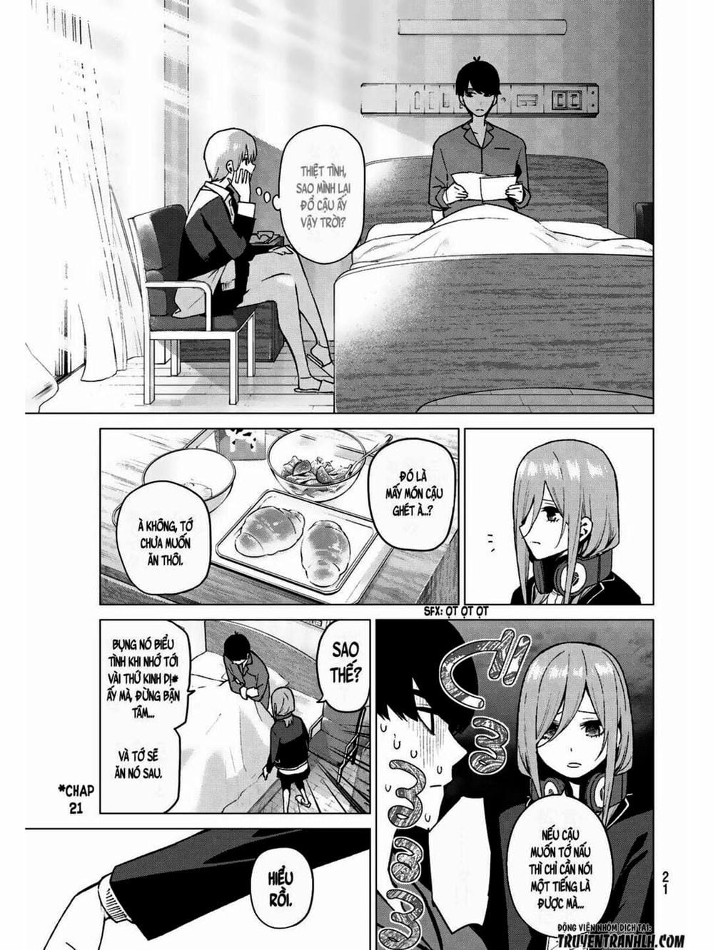 Truyện Tranh Nhà Có 5 Nàng Dâu - Gotoubun No Hanayome trang 6