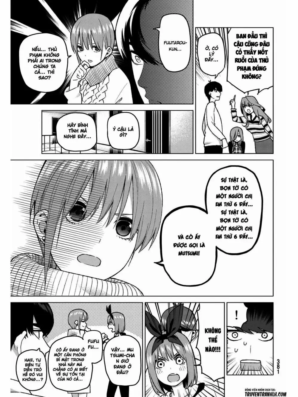 Truyện Tranh Nhà Có 5 Nàng Dâu - Gotoubun No Hanayome trang 6