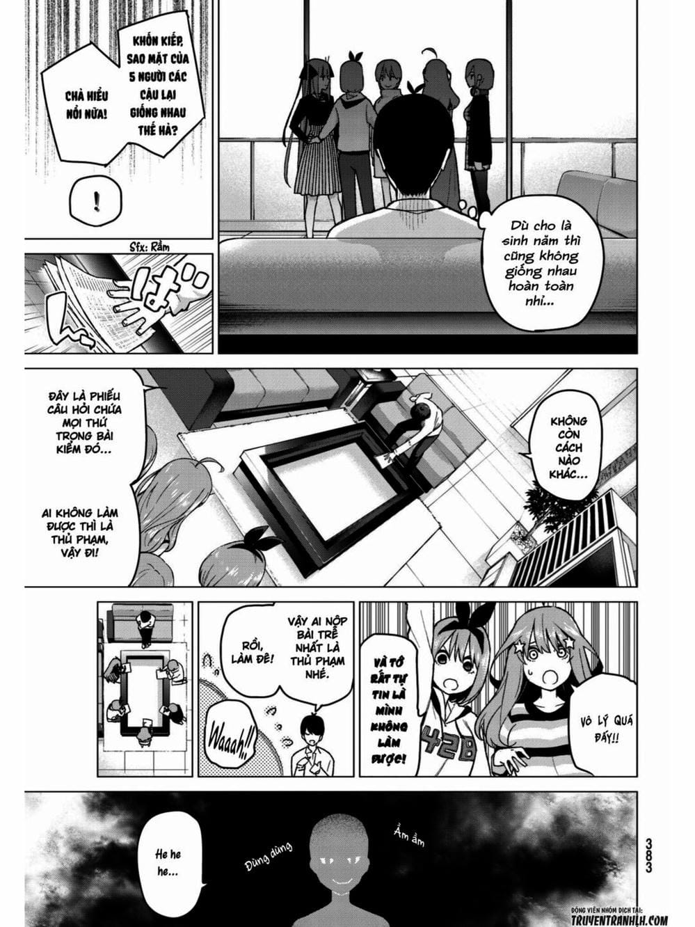 Truyện Tranh Nhà Có 5 Nàng Dâu - Gotoubun No Hanayome trang 6