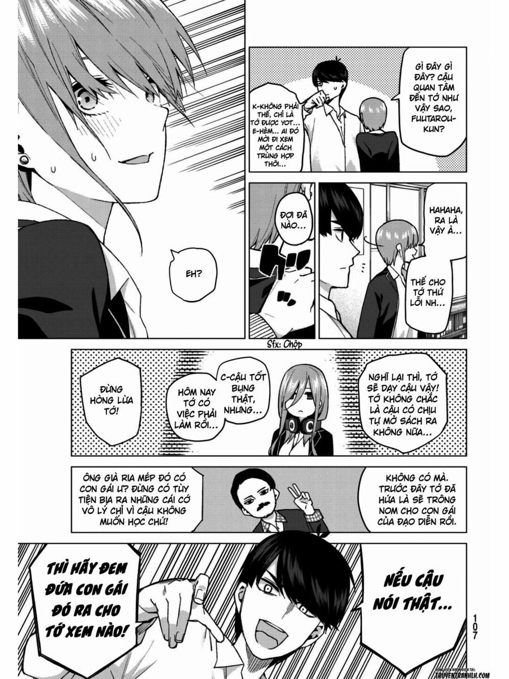 Truyện Tranh Nhà Có 5 Nàng Dâu - Gotoubun No Hanayome trang 6