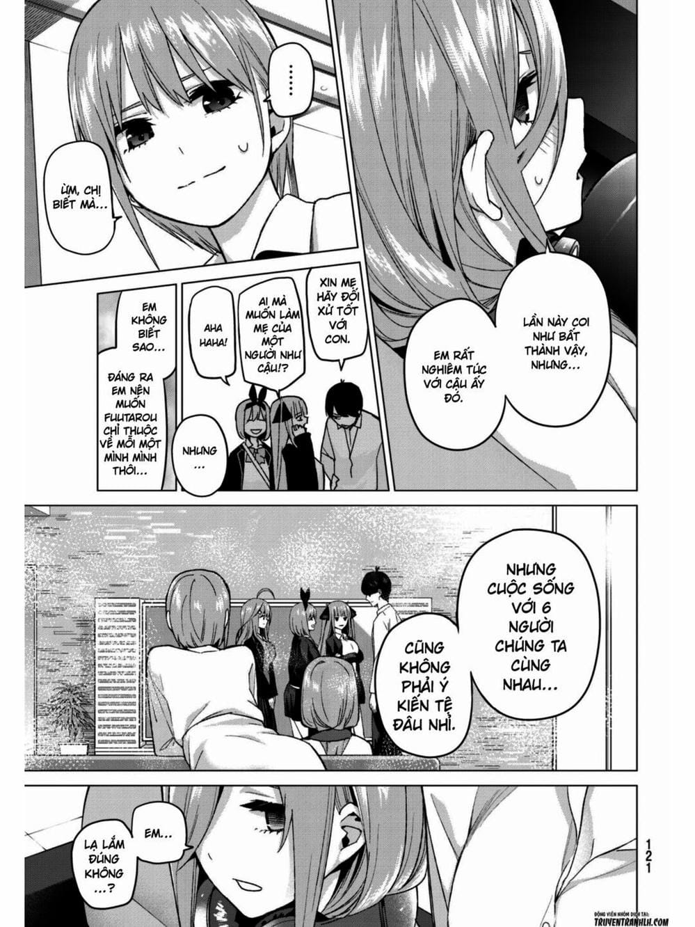 Truyện Tranh Nhà Có 5 Nàng Dâu - Gotoubun No Hanayome trang 6