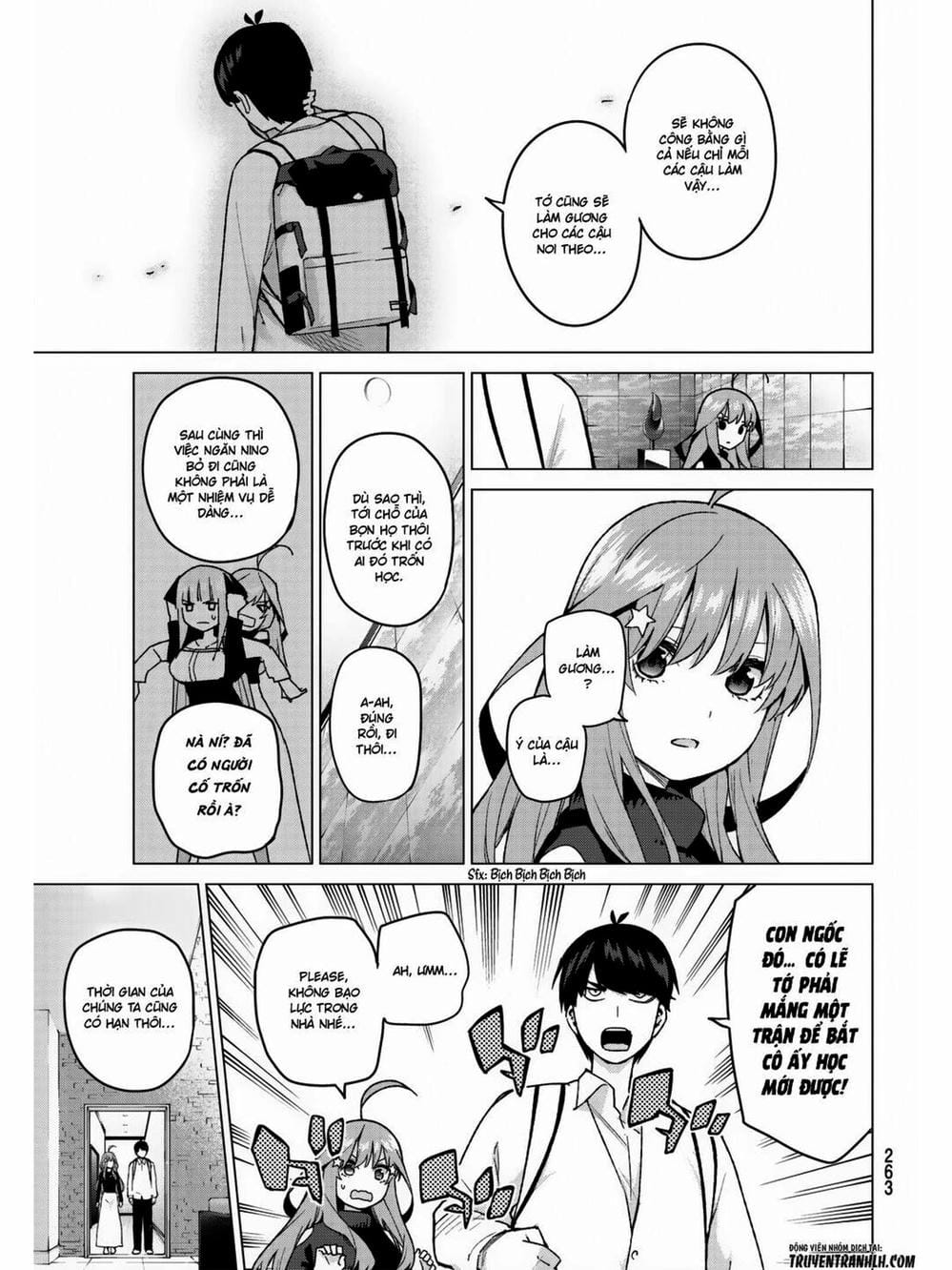 Truyện Tranh Nhà Có 5 Nàng Dâu - Gotoubun No Hanayome trang 6