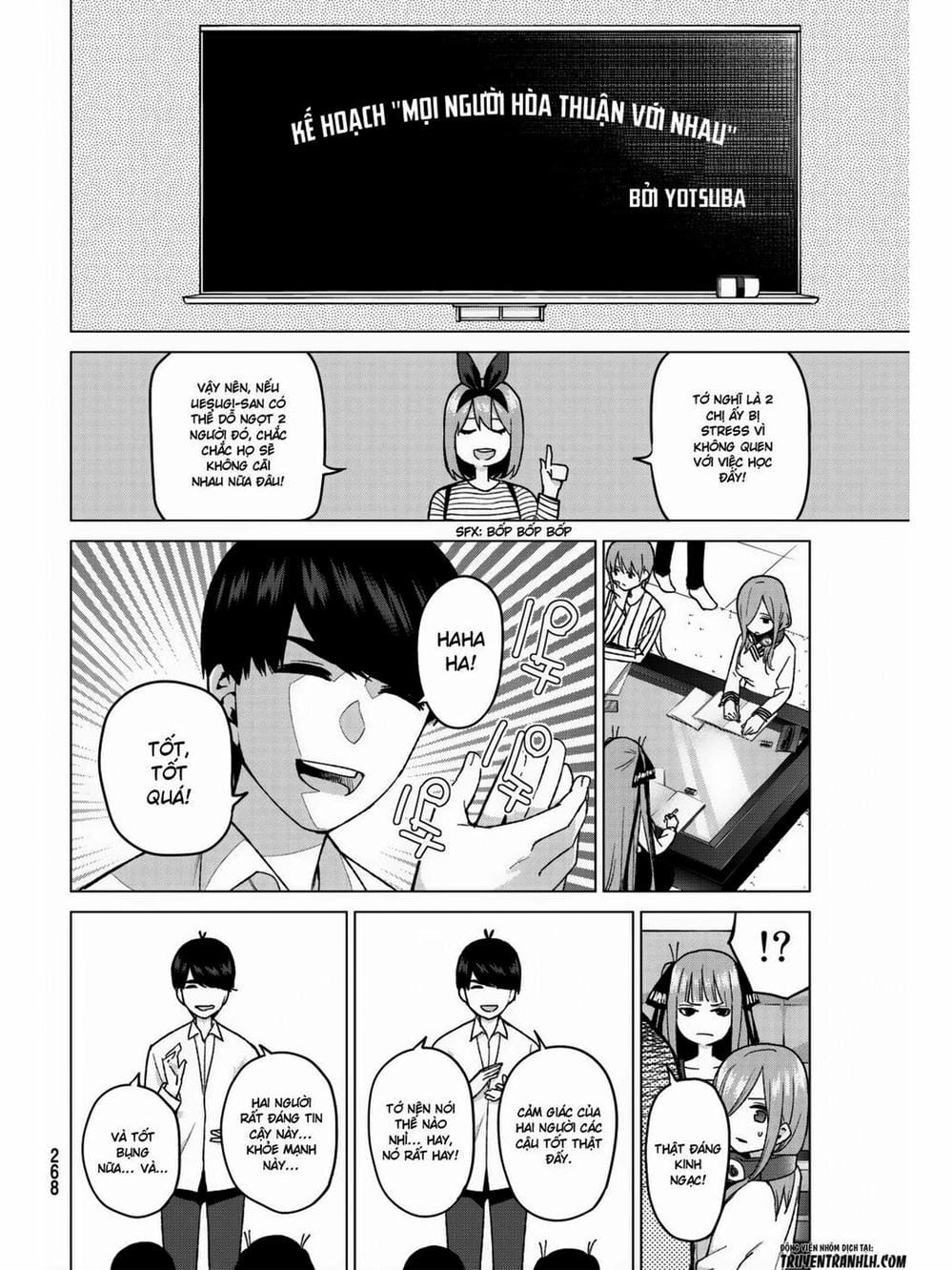 Truyện Tranh Nhà Có 5 Nàng Dâu - Gotoubun No Hanayome trang 6