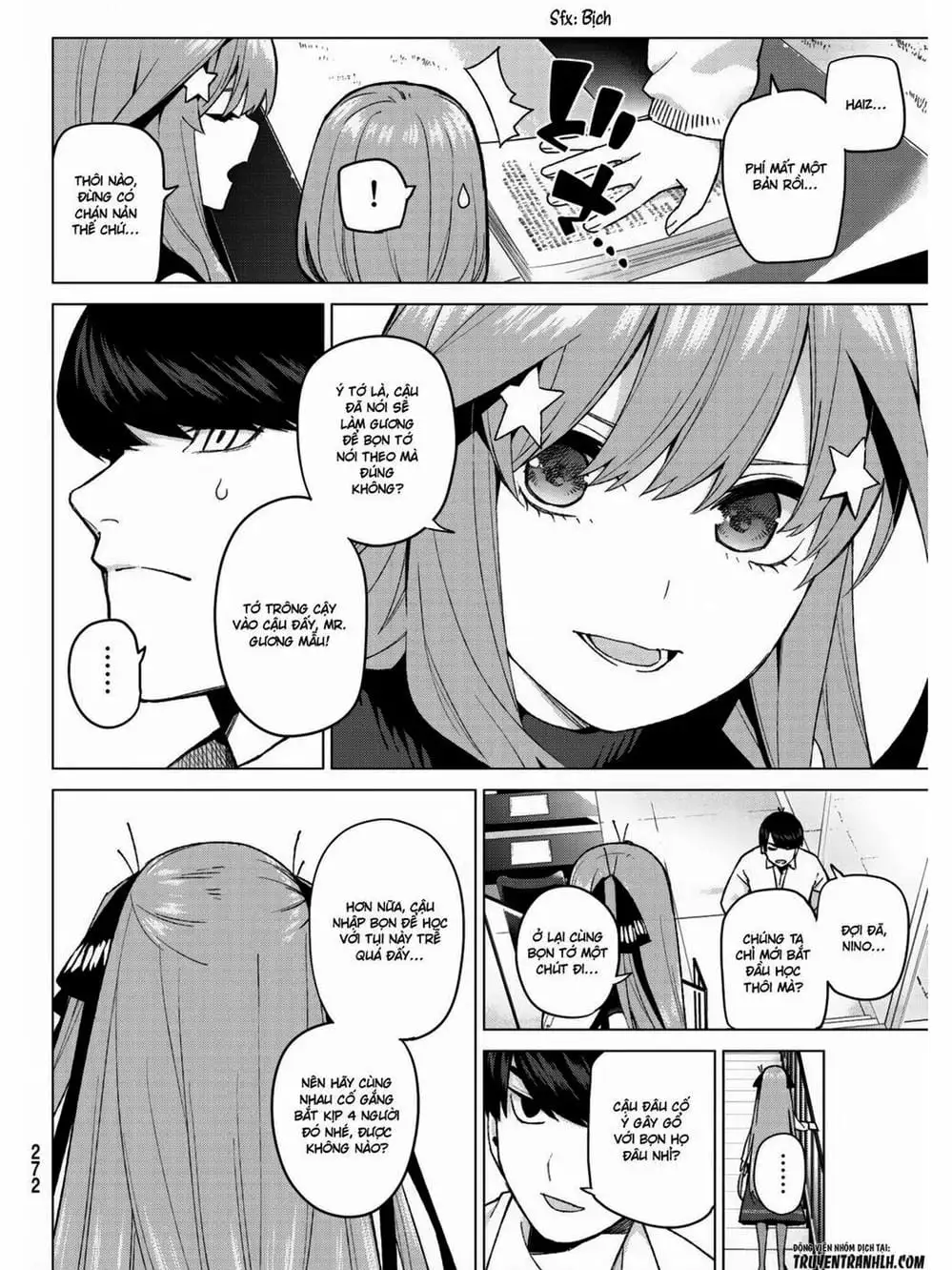 Truyện Tranh Nhà Có 5 Nàng Dâu - Gotoubun No Hanayome trang 6