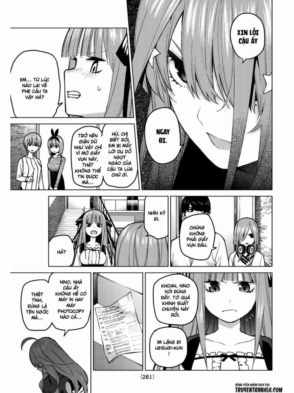 Truyện Tranh Nhà Có 5 Nàng Dâu - Gotoubun No Hanayome trang 6