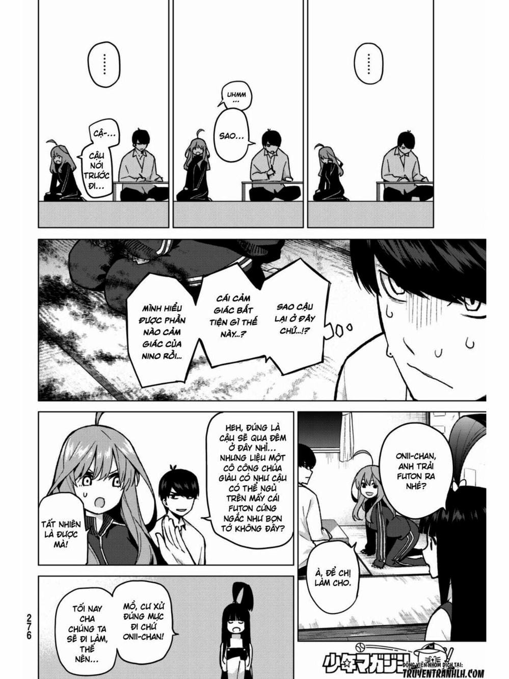 Truyện Tranh Nhà Có 5 Nàng Dâu - Gotoubun No Hanayome trang 6