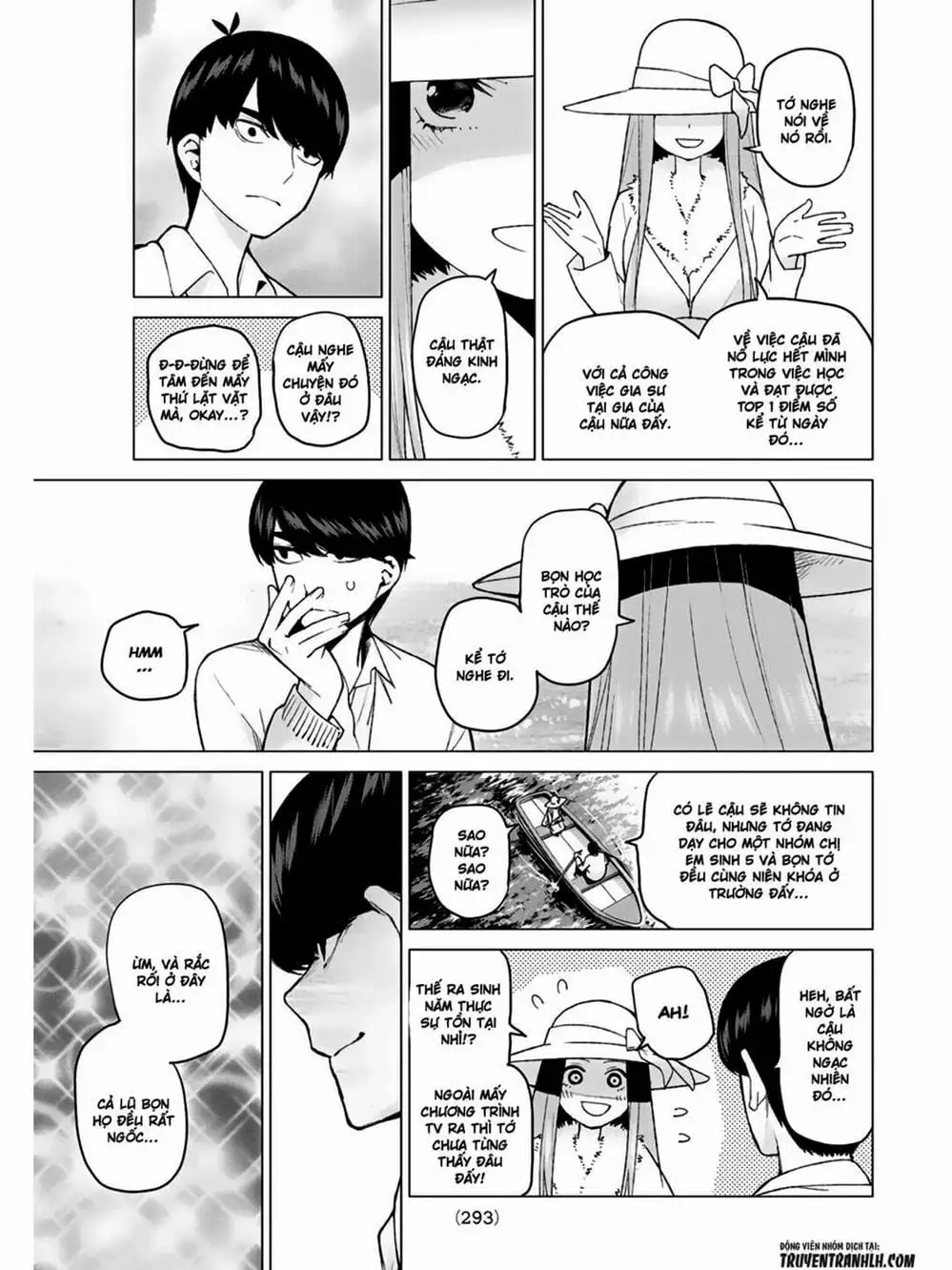 Truyện Tranh Nhà Có 5 Nàng Dâu - Gotoubun No Hanayome trang 6