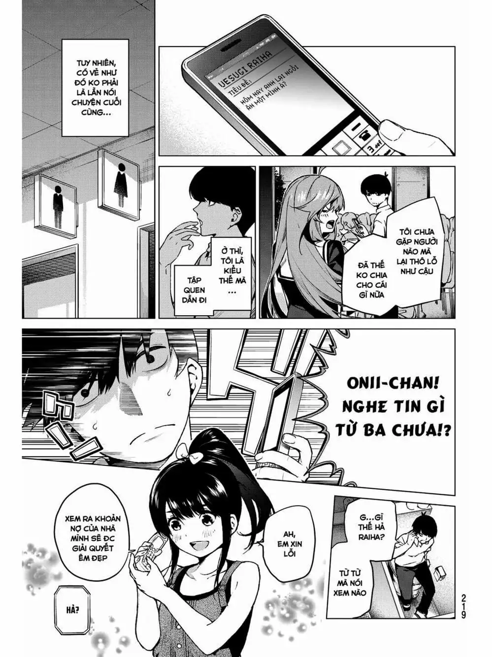 Truyện Tranh Nhà Có 5 Nàng Dâu - Gotoubun No Hanayome trang 6
