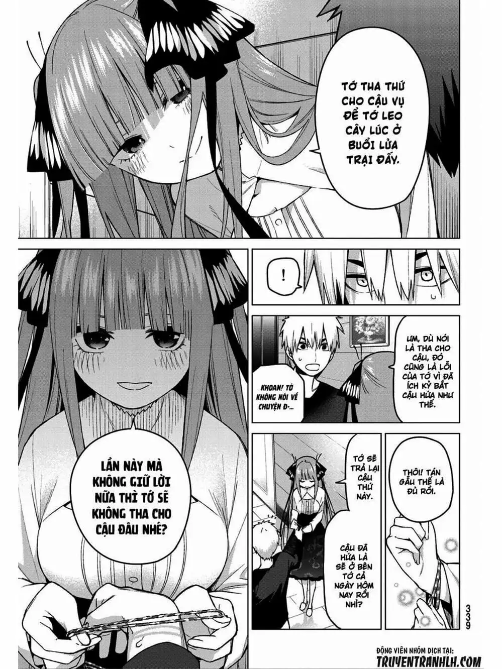 Truyện Tranh Nhà Có 5 Nàng Dâu - Gotoubun No Hanayome trang 6