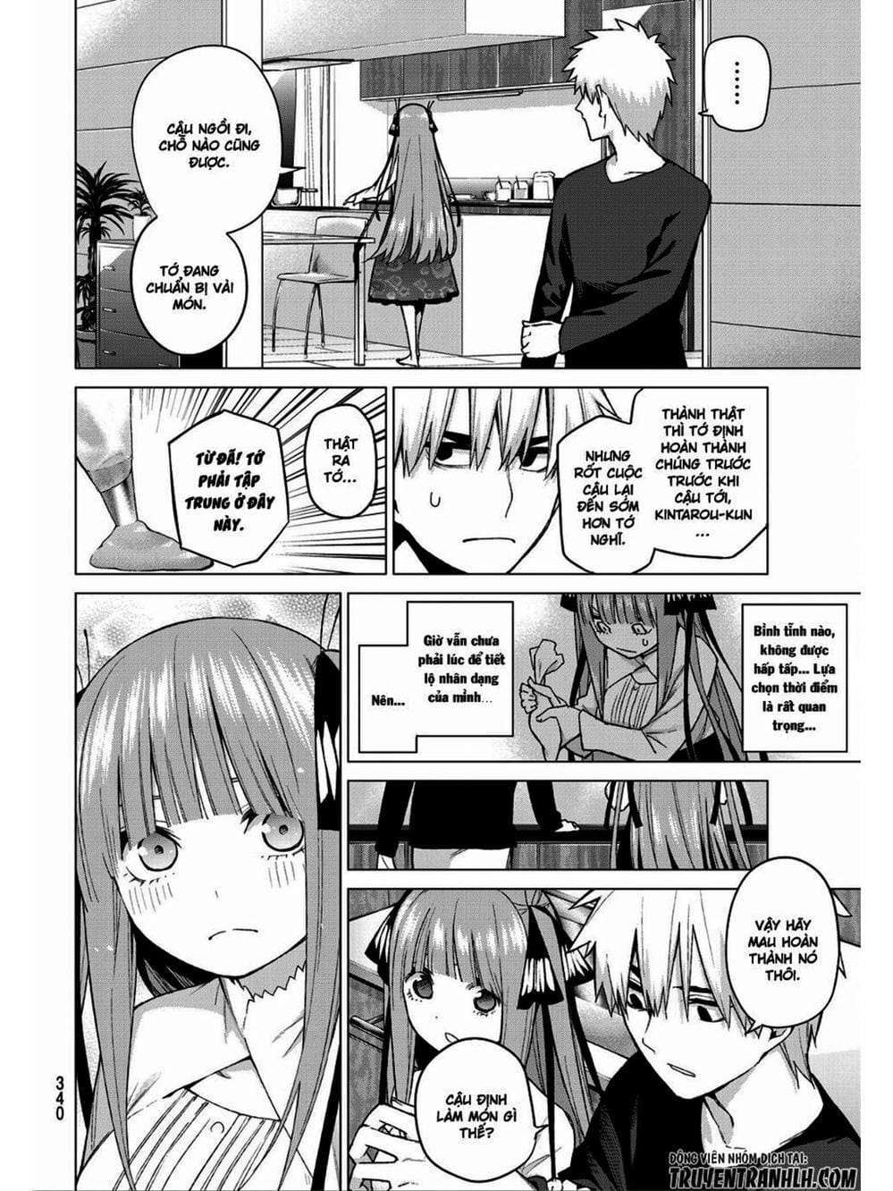 Truyện Tranh Nhà Có 5 Nàng Dâu - Gotoubun No Hanayome trang 6