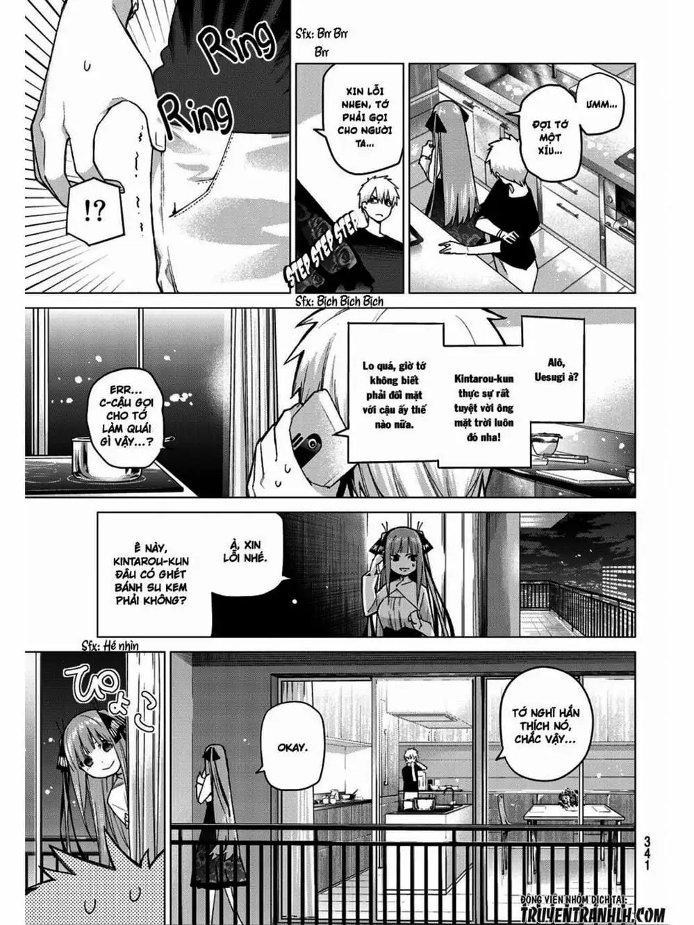 Truyện Tranh Nhà Có 5 Nàng Dâu - Gotoubun No Hanayome trang 6