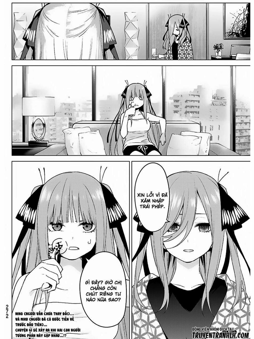 Truyện Tranh Nhà Có 5 Nàng Dâu - Gotoubun No Hanayome trang 6