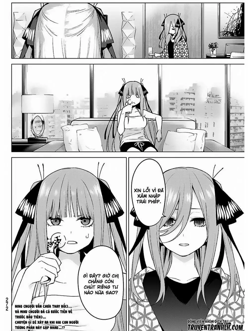 Truyện Tranh Nhà Có 5 Nàng Dâu - Gotoubun No Hanayome trang 6