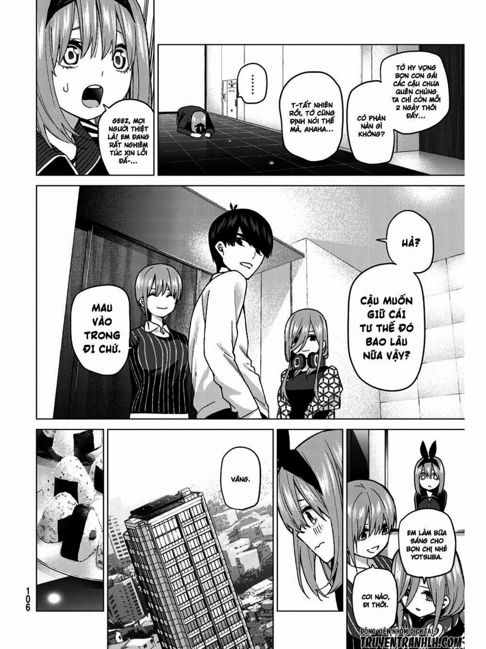 Truyện Tranh Nhà Có 5 Nàng Dâu - Gotoubun No Hanayome trang 6