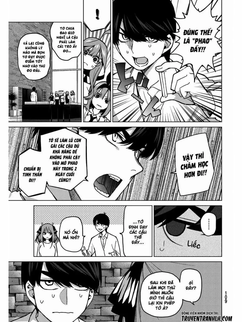 Truyện Tranh Nhà Có 5 Nàng Dâu - Gotoubun No Hanayome trang 6