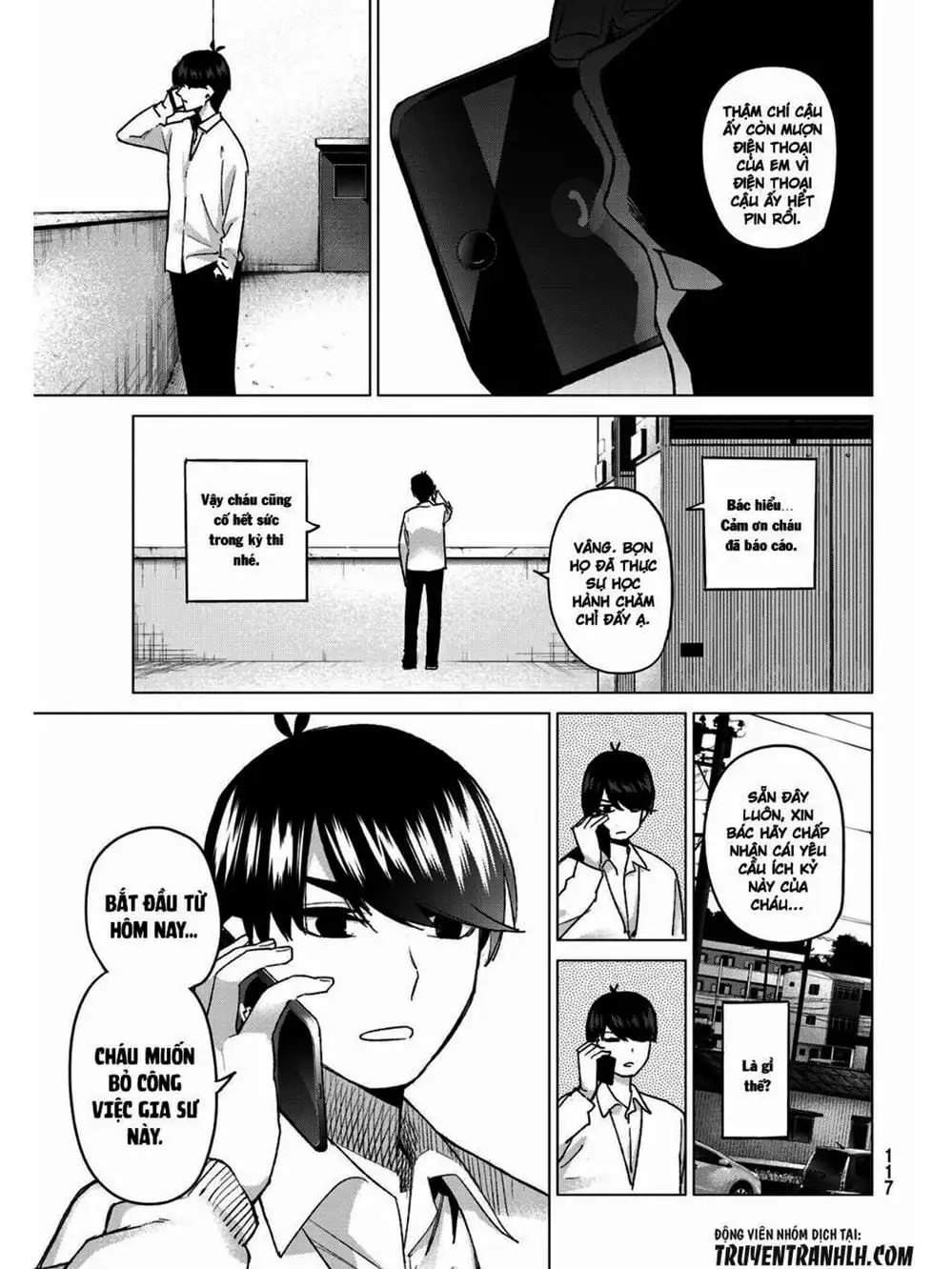 Truyện Tranh Nhà Có 5 Nàng Dâu - Gotoubun No Hanayome trang 6