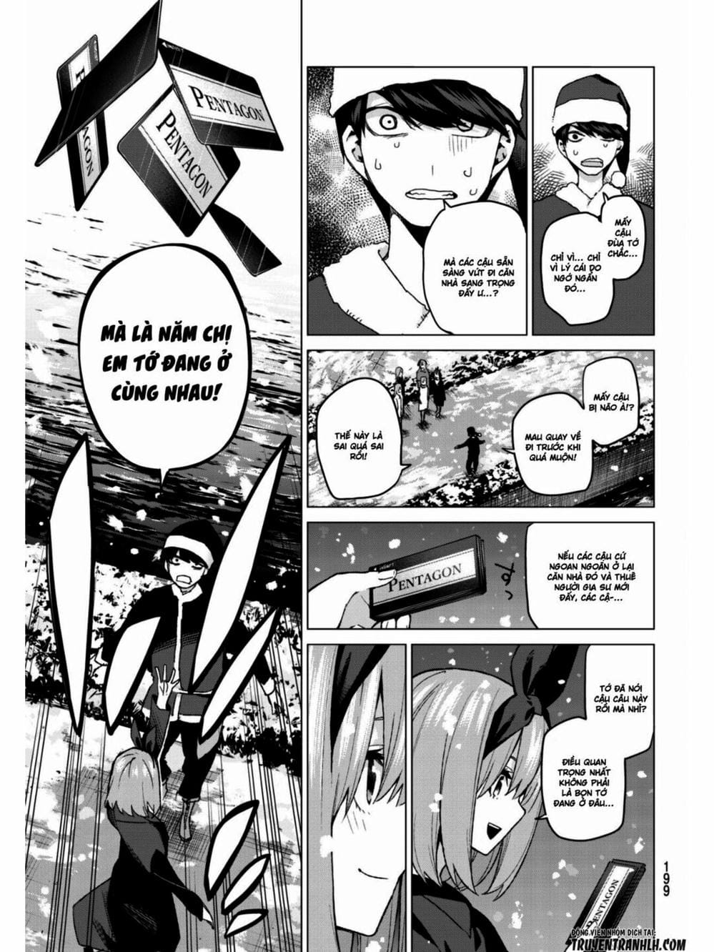 Truyện Tranh Nhà Có 5 Nàng Dâu - Gotoubun No Hanayome trang 6