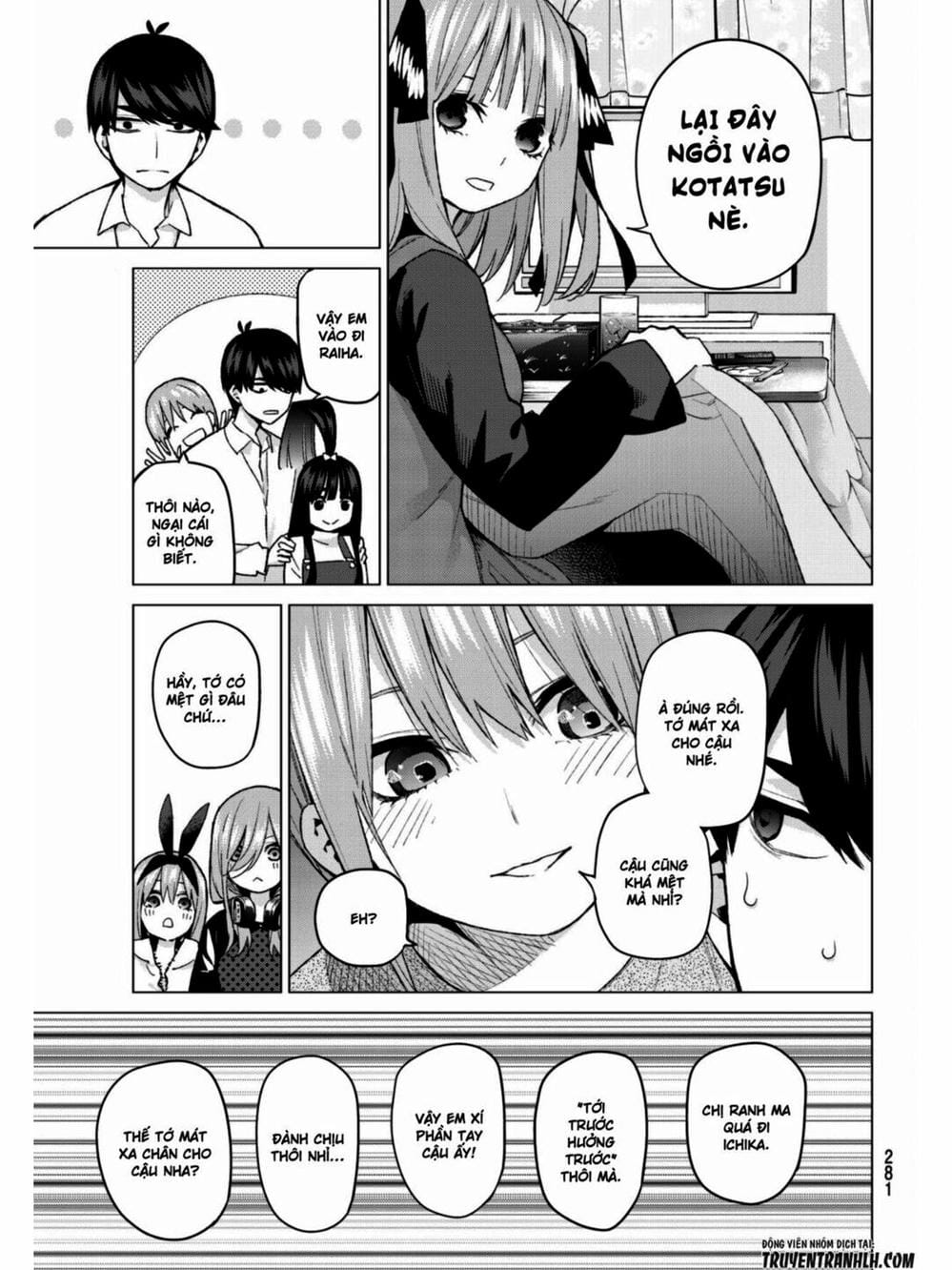 Truyện Tranh Nhà Có 5 Nàng Dâu - Gotoubun No Hanayome trang 6