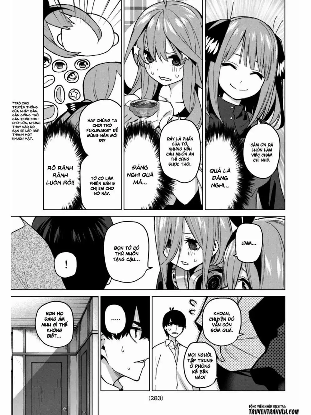 Truyện Tranh Nhà Có 5 Nàng Dâu - Gotoubun No Hanayome trang 6