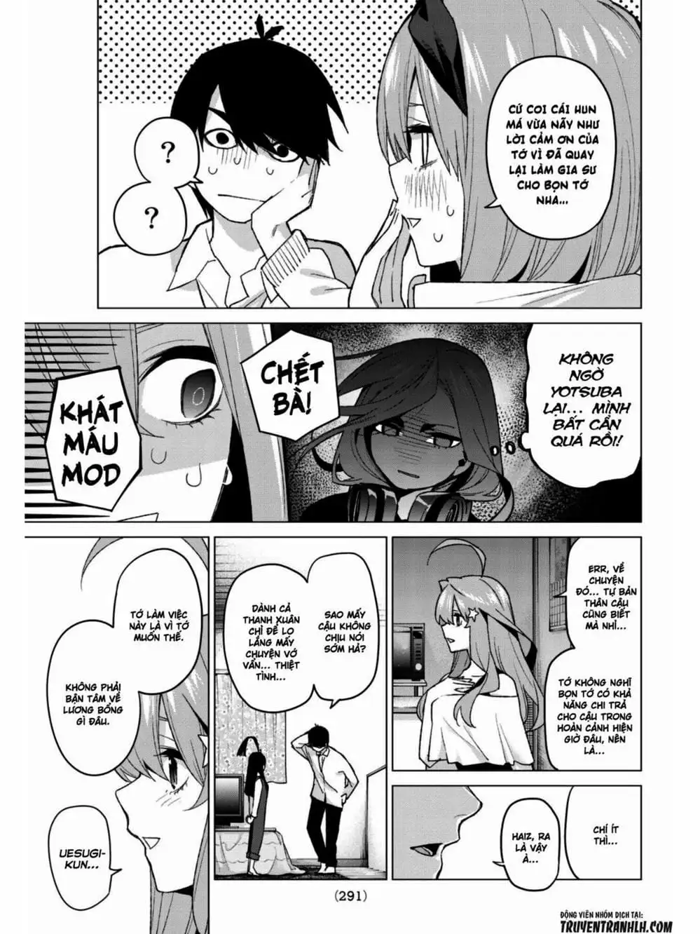 Truyện Tranh Nhà Có 5 Nàng Dâu - Gotoubun No Hanayome trang 6