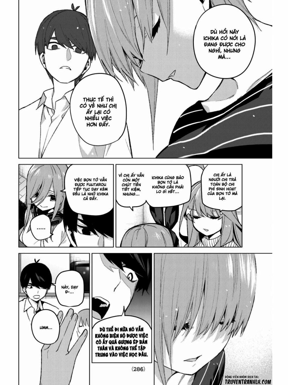 Truyện Tranh Nhà Có 5 Nàng Dâu - Gotoubun No Hanayome trang 6