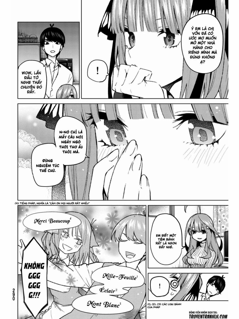 Truyện Tranh Nhà Có 5 Nàng Dâu - Gotoubun No Hanayome trang 6